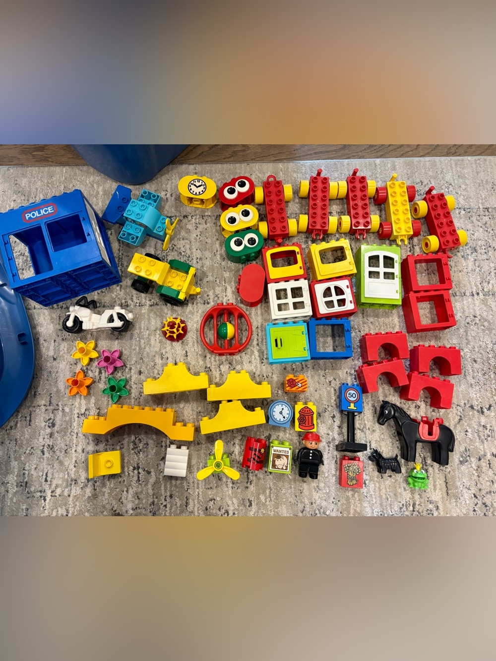 vintage lego duplo lot parts pieces blocks windows- see all pics for items